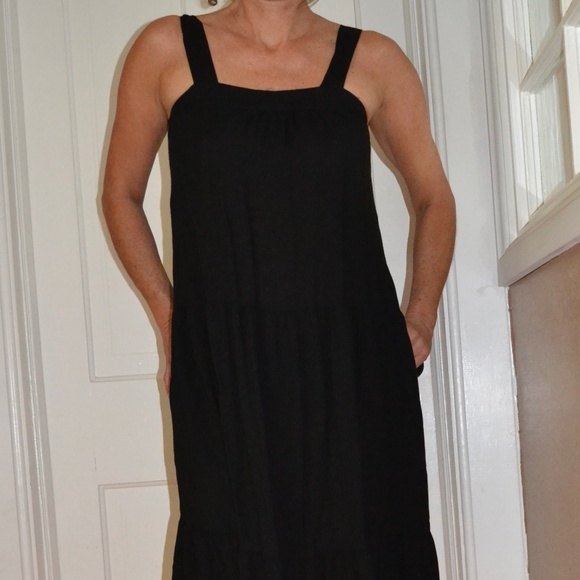 Black Lightweight Summer Dress - Picture 1 of 4